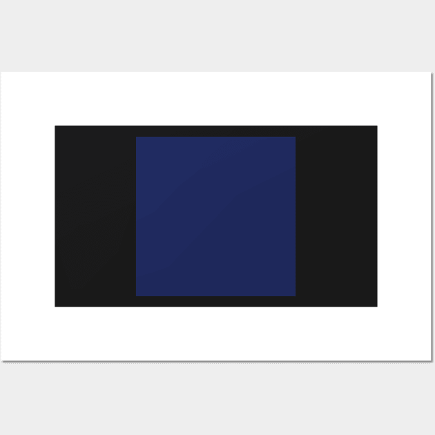 Classic Navy Solid Color Block Wall Art by AmyBrinkman